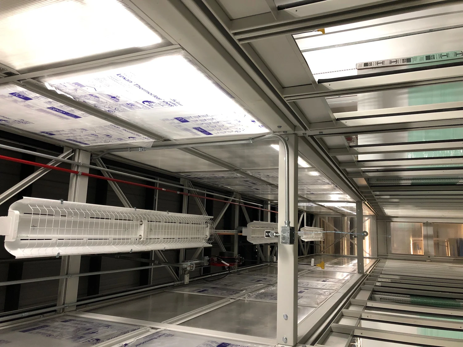 Data center hot aisle containment infrastructure